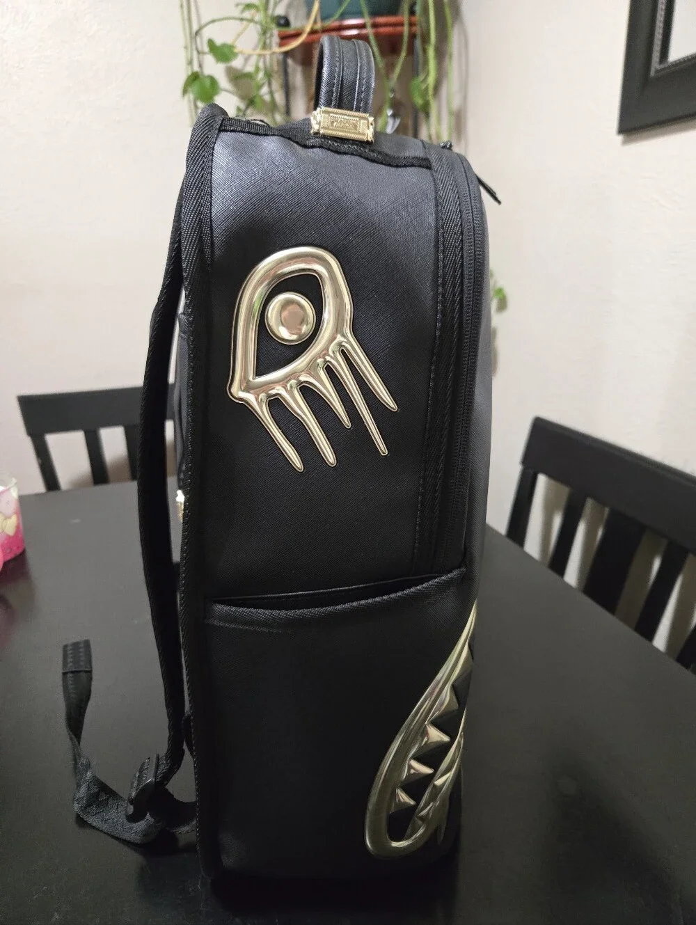 Sprayground Drip Gold Shark Backpack